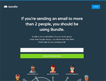 Tablet Screenshot of bundlemail.com